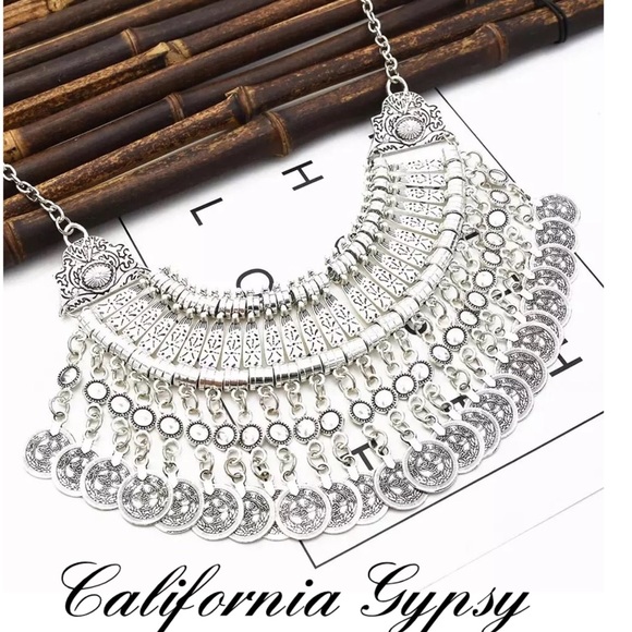 Coin Statement Necklace - Picture 7 of 9